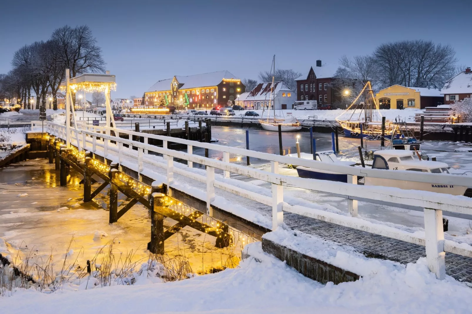 Ferienwohnung De ole Krabbenfischer Tönning-Gebied winter 1km