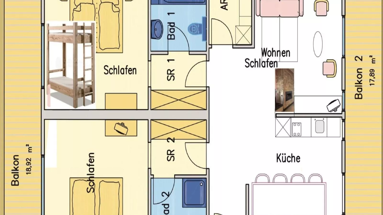 Haus Austria TOP 3-Plattegrond