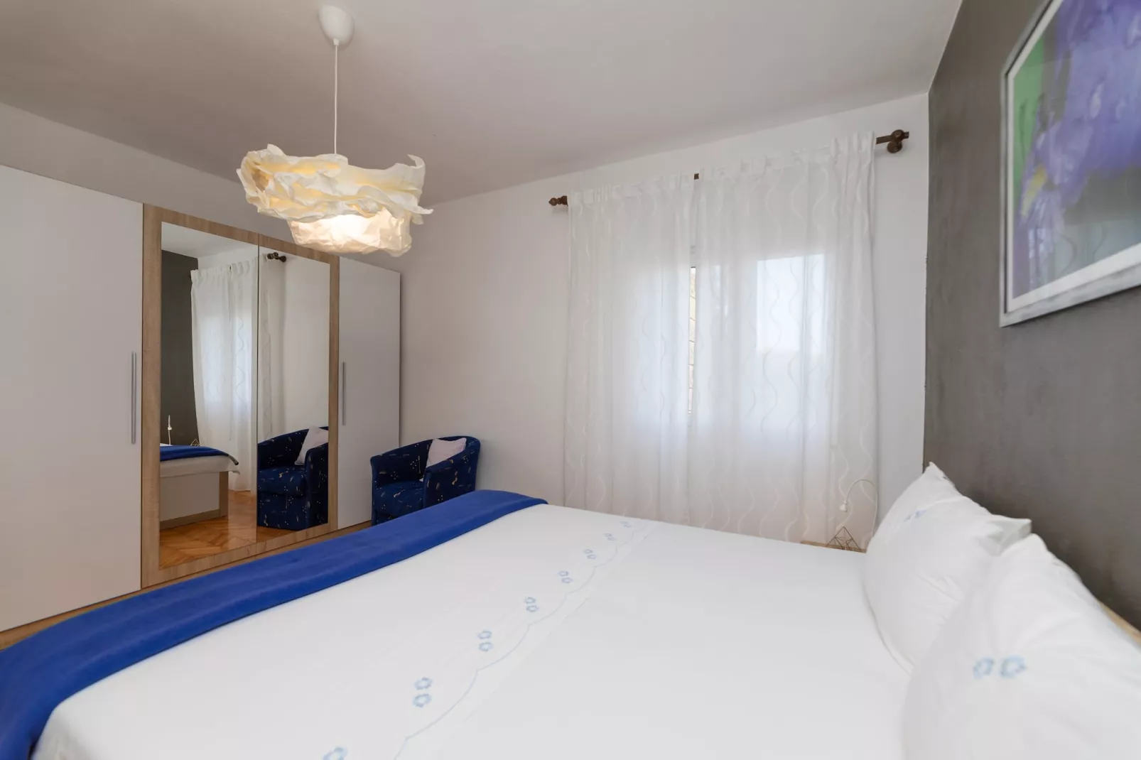 Apartments Martić - Four Bedroom Apartment with Terrace and Sea View - (ST)-Slaapkamer