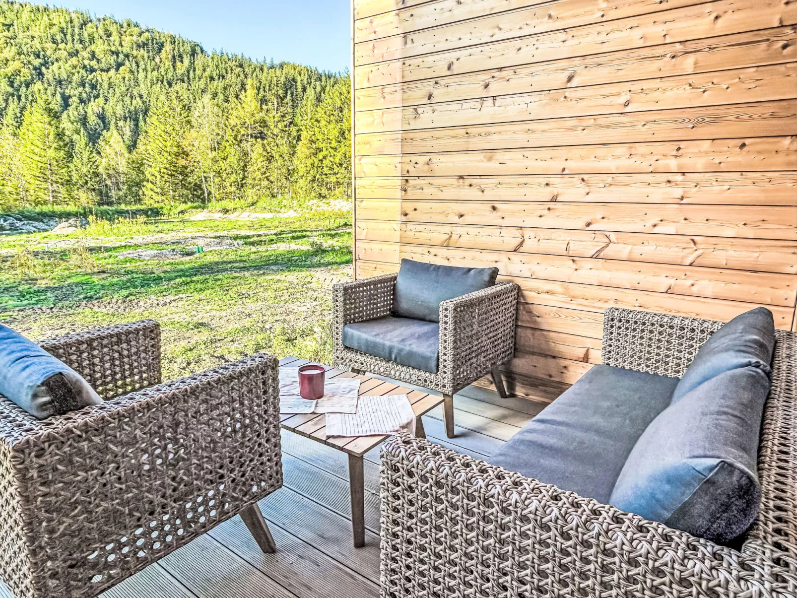 Tiny Haus Glockenalm-Blick Wendelstein-Buiten