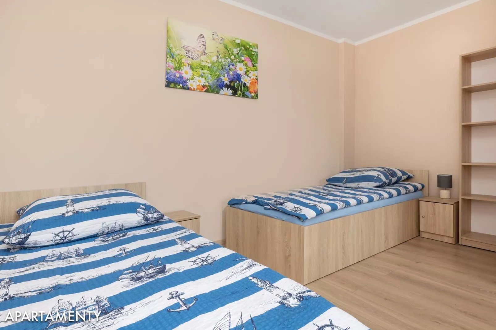 Apartamenty 4-osobowe Niechorze-Slaapkamer