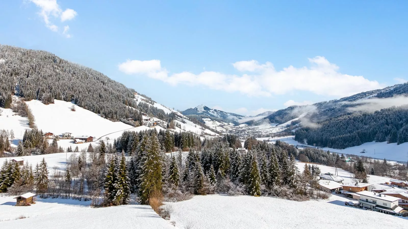 Landhaus Sonnenzauber-Uitzicht winter