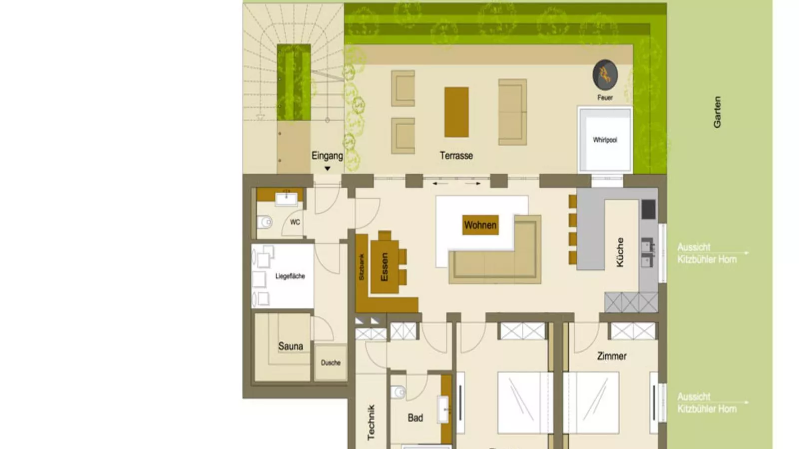 Kitz Boutique Chalet am Lift-Plattegrond