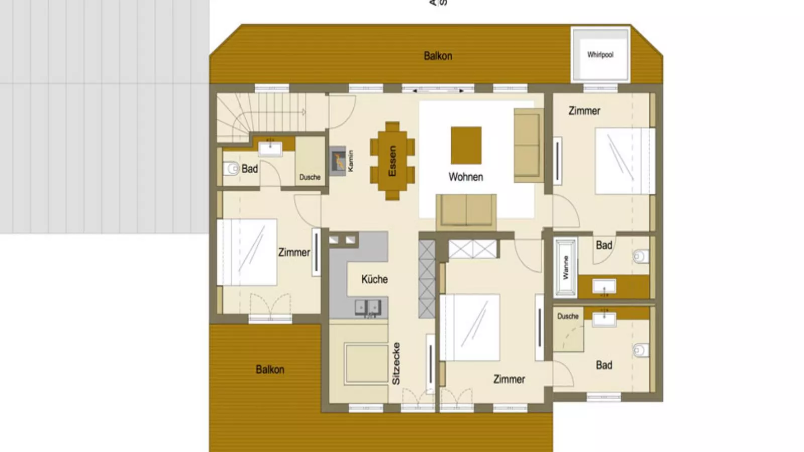 Chalet-Apartment Holunder am Lift-Plattegrond