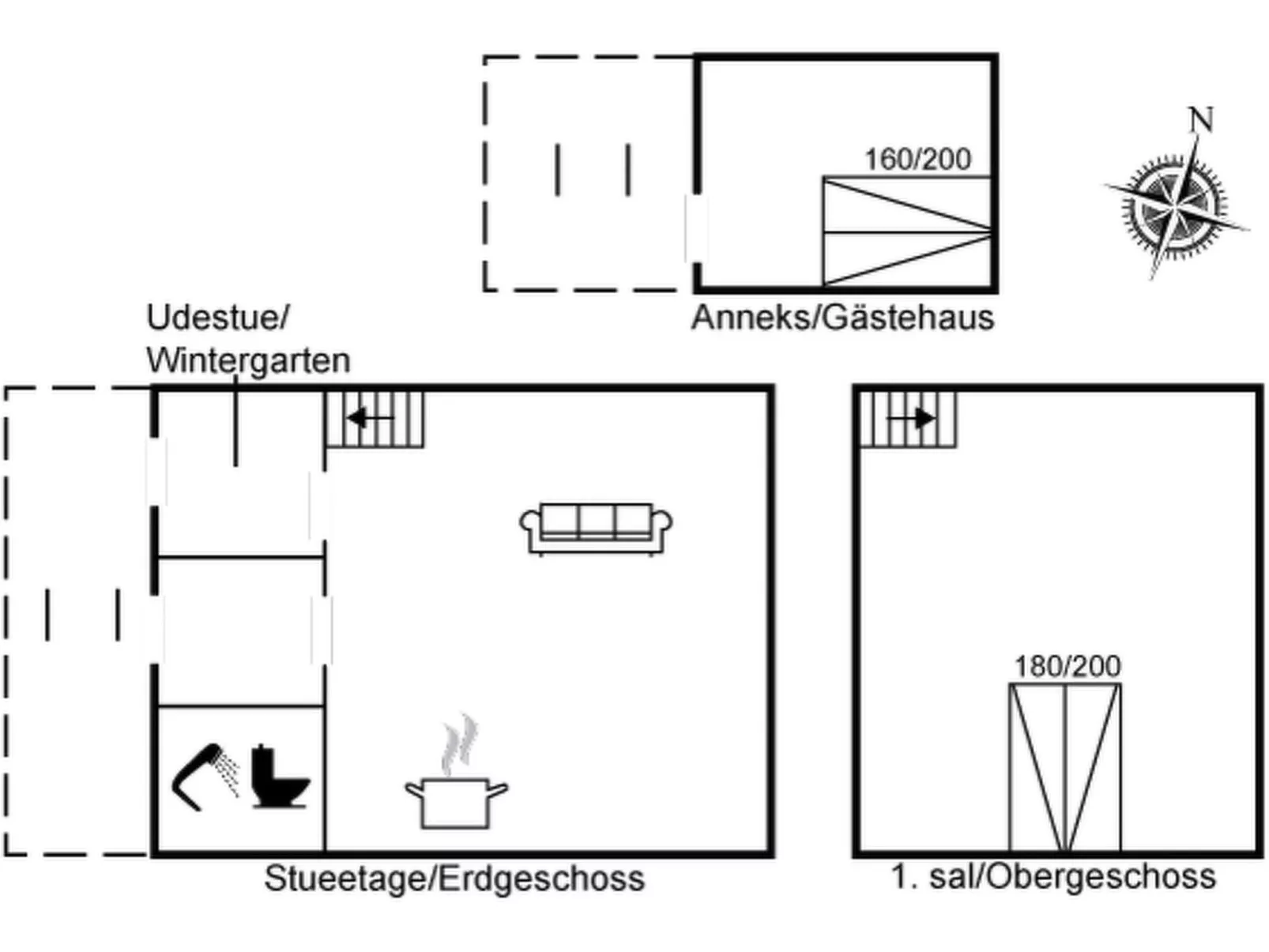 "Anemette" - 100m from the sea-Binnen