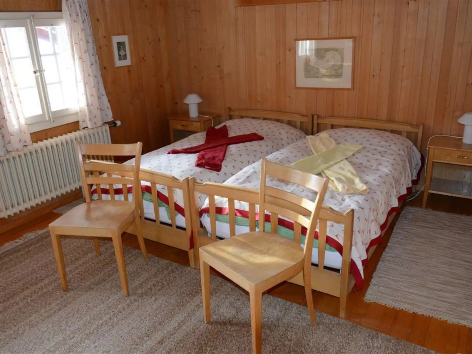 Les Erables, Chalet-Binnen