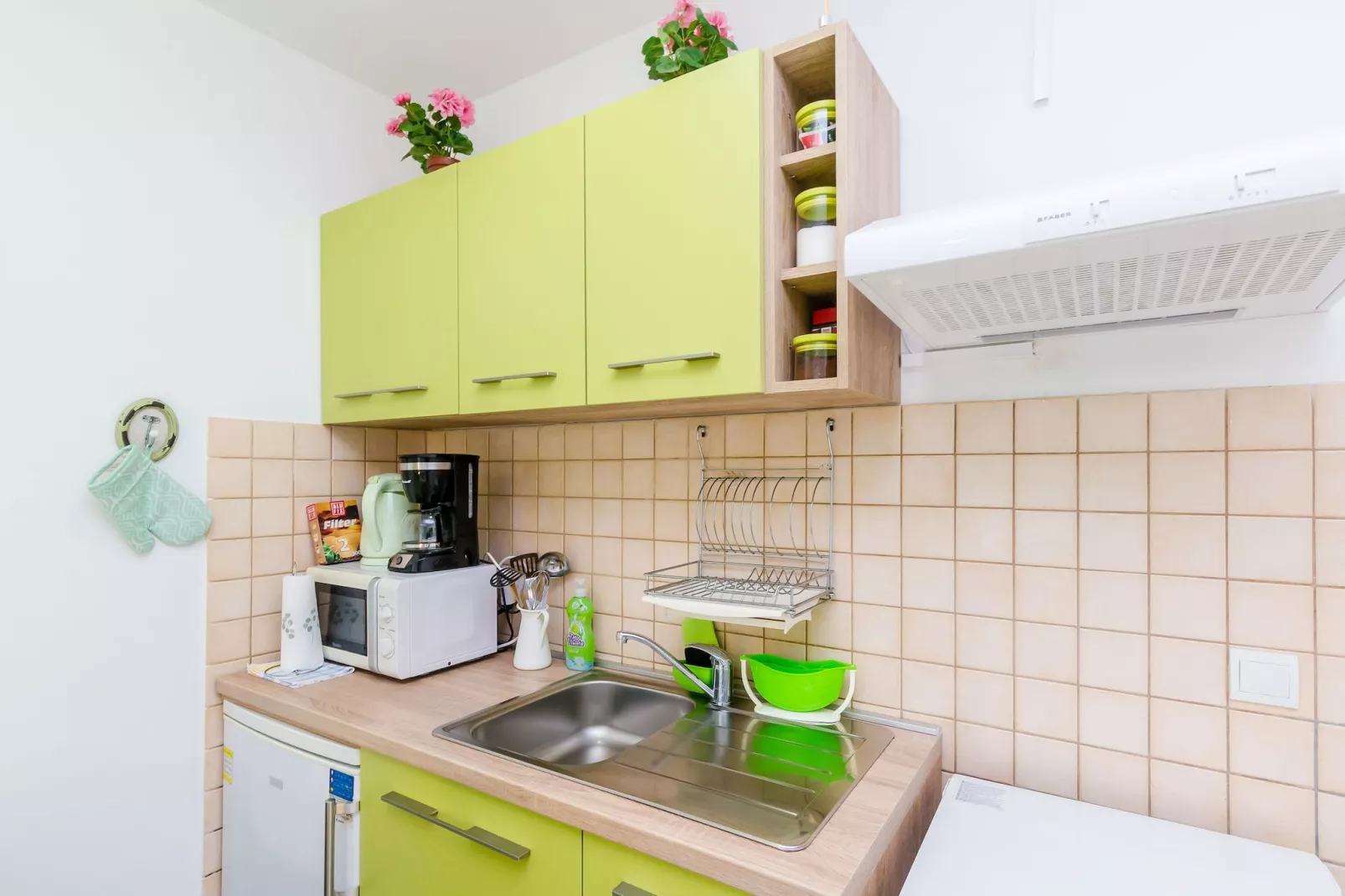 Apartments Captain - One Bedroom Apartment with Terrace (3 Adults)-Keuken