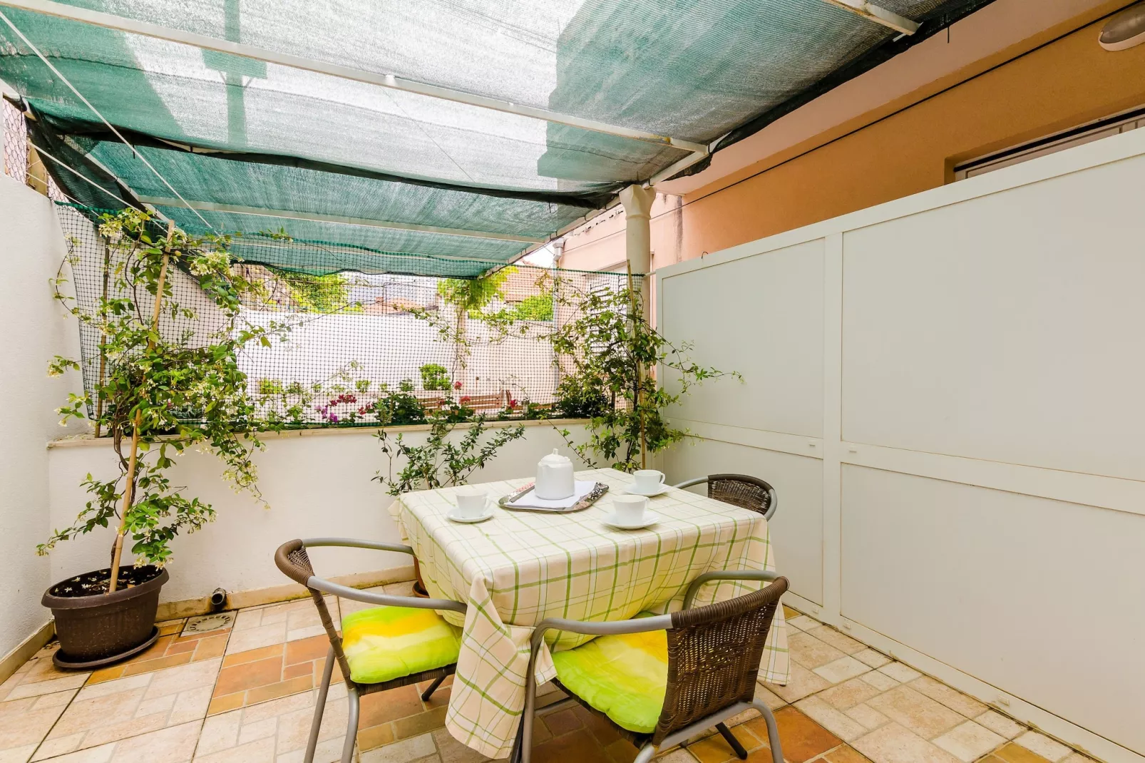 Apartments Captain - One Bedroom Apartment with Terrace (3 Adults)-Terras