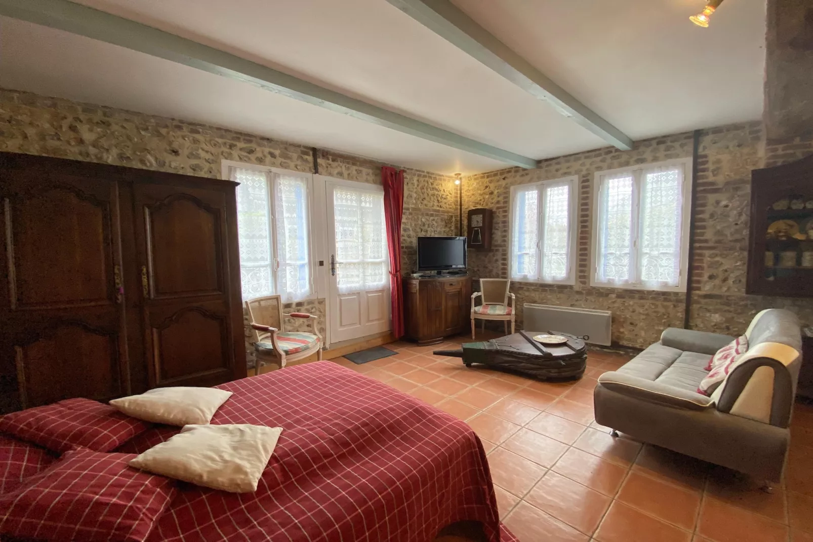 Holiday home La Poterie Cap d'Antifer-Woonkamer