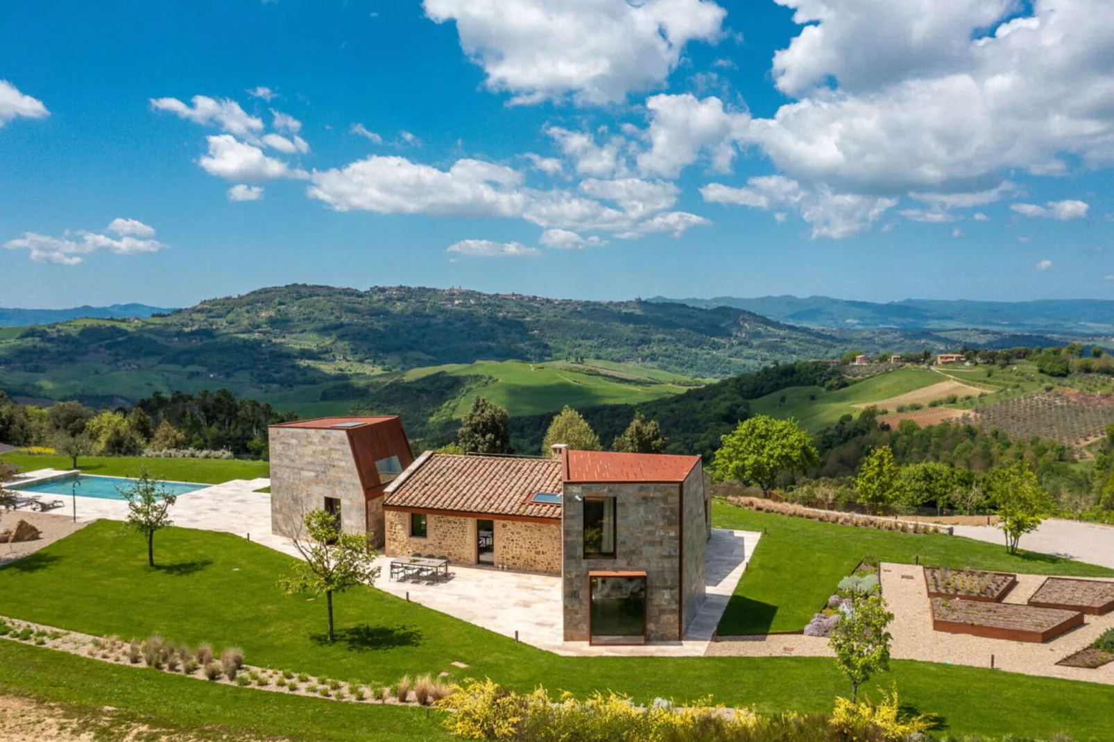 Villa Fibbiano-Uitzicht zomer