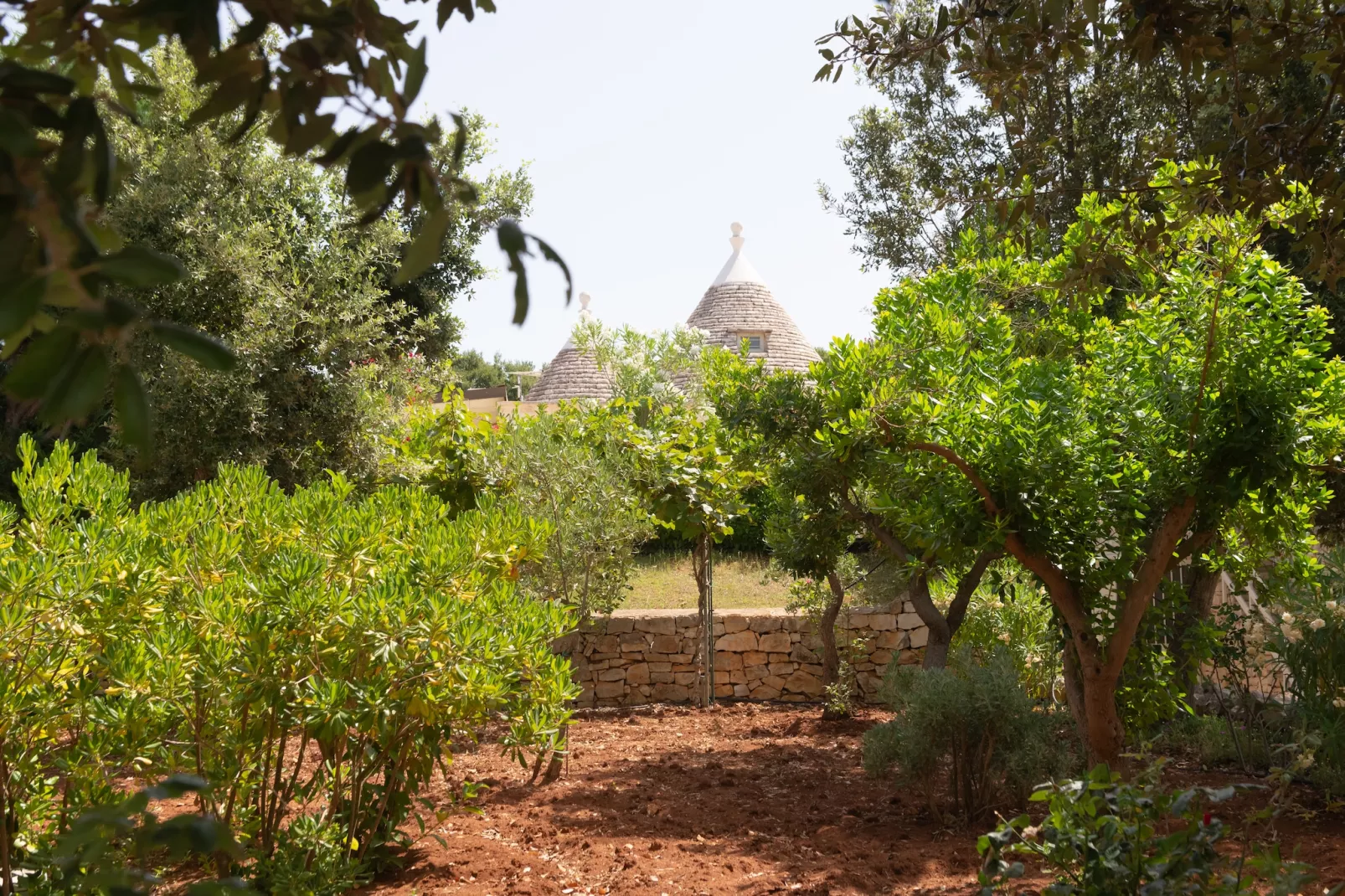 Trullo Filippo Ostuni-Tuinen zomer