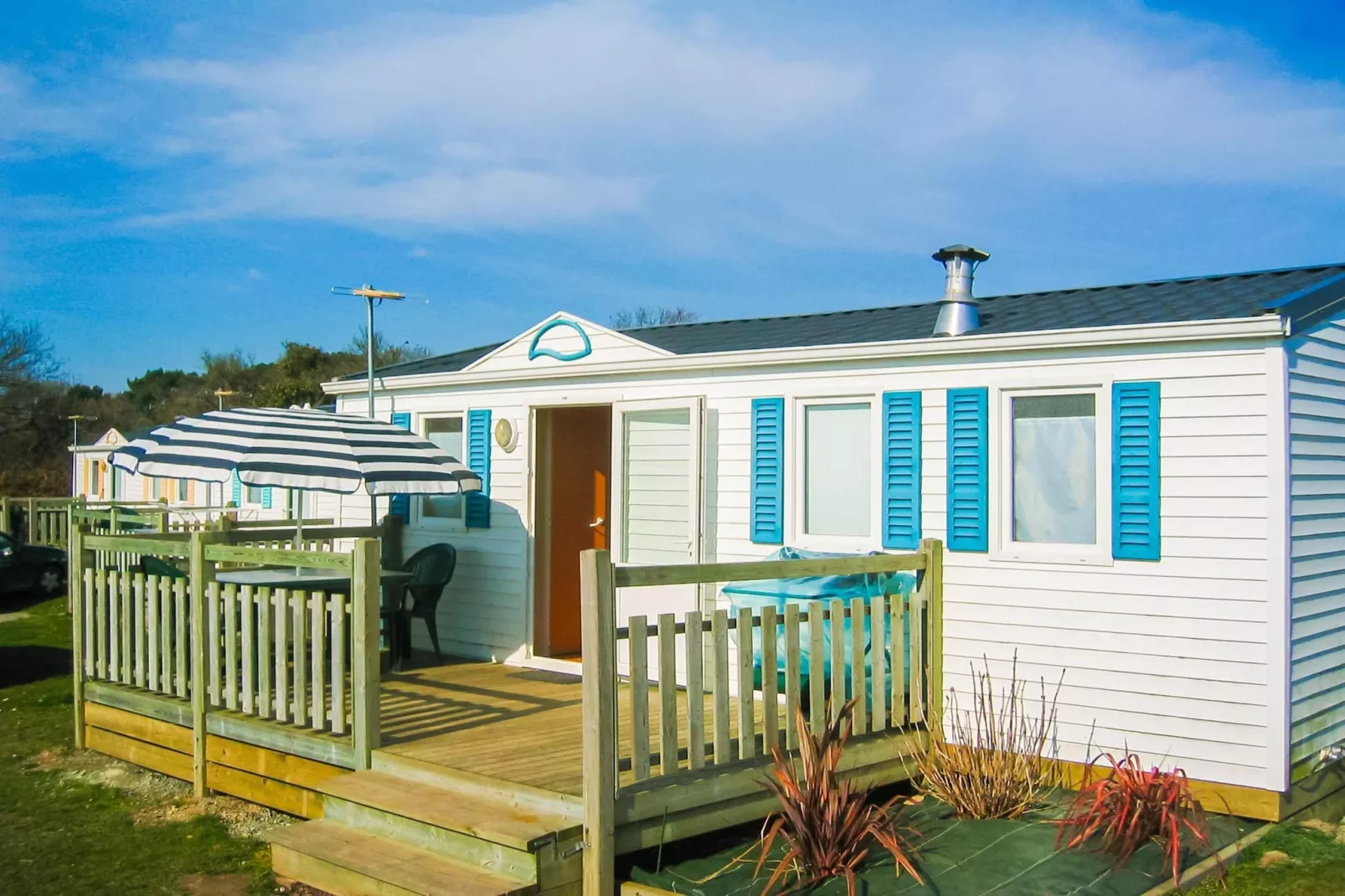 Larmor plage- Lodge 4 Pièces 7 Personnes 1 bébé-Terrasbalkon