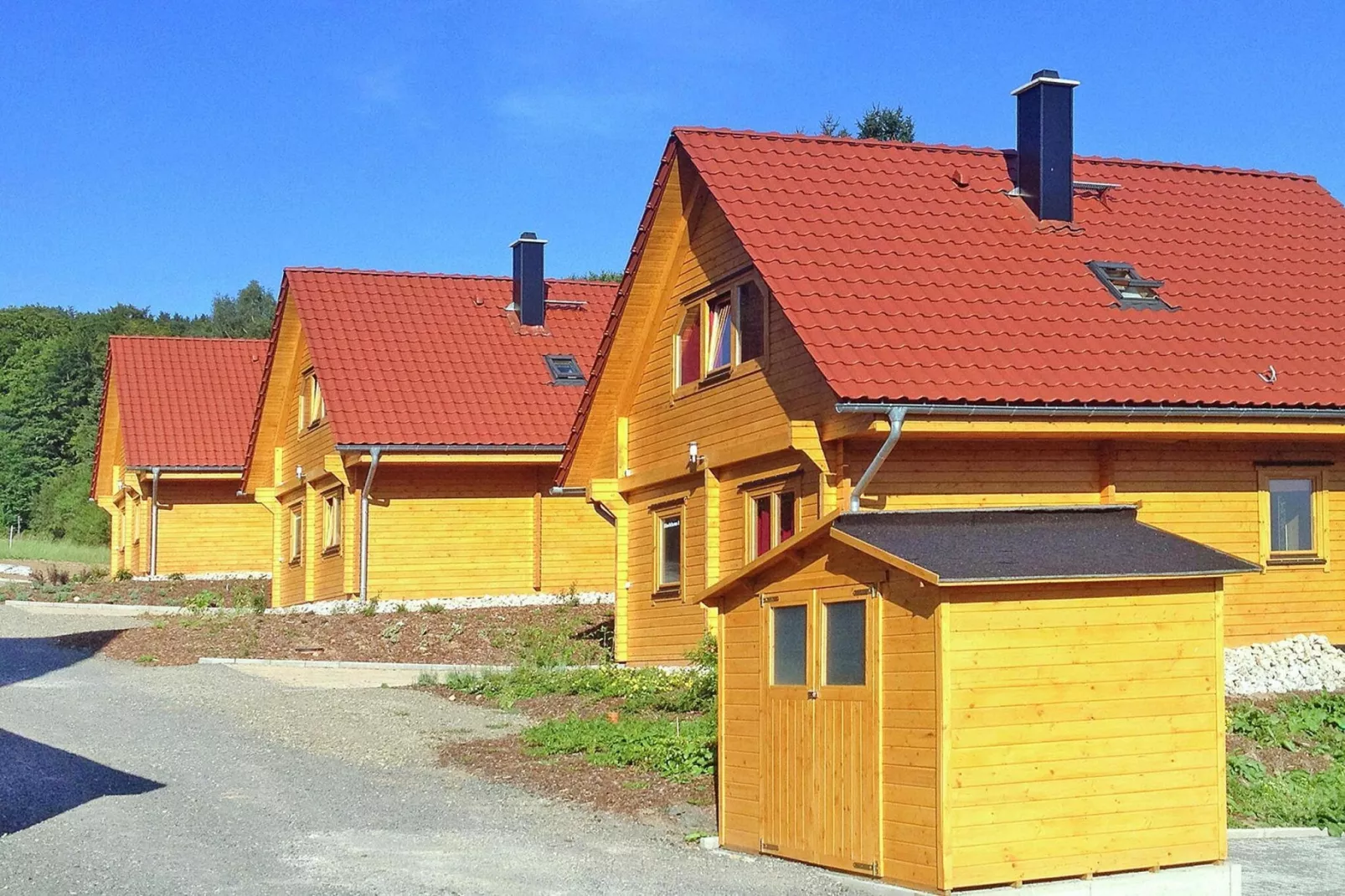 Blockhaus I-Buitenkant zomer