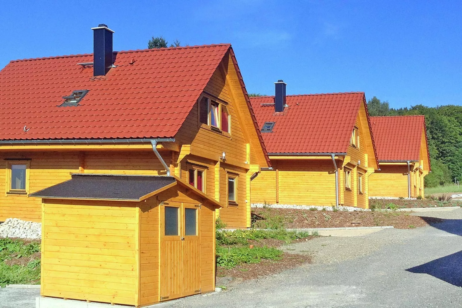 Blockhaus I-Buitenkant zomer