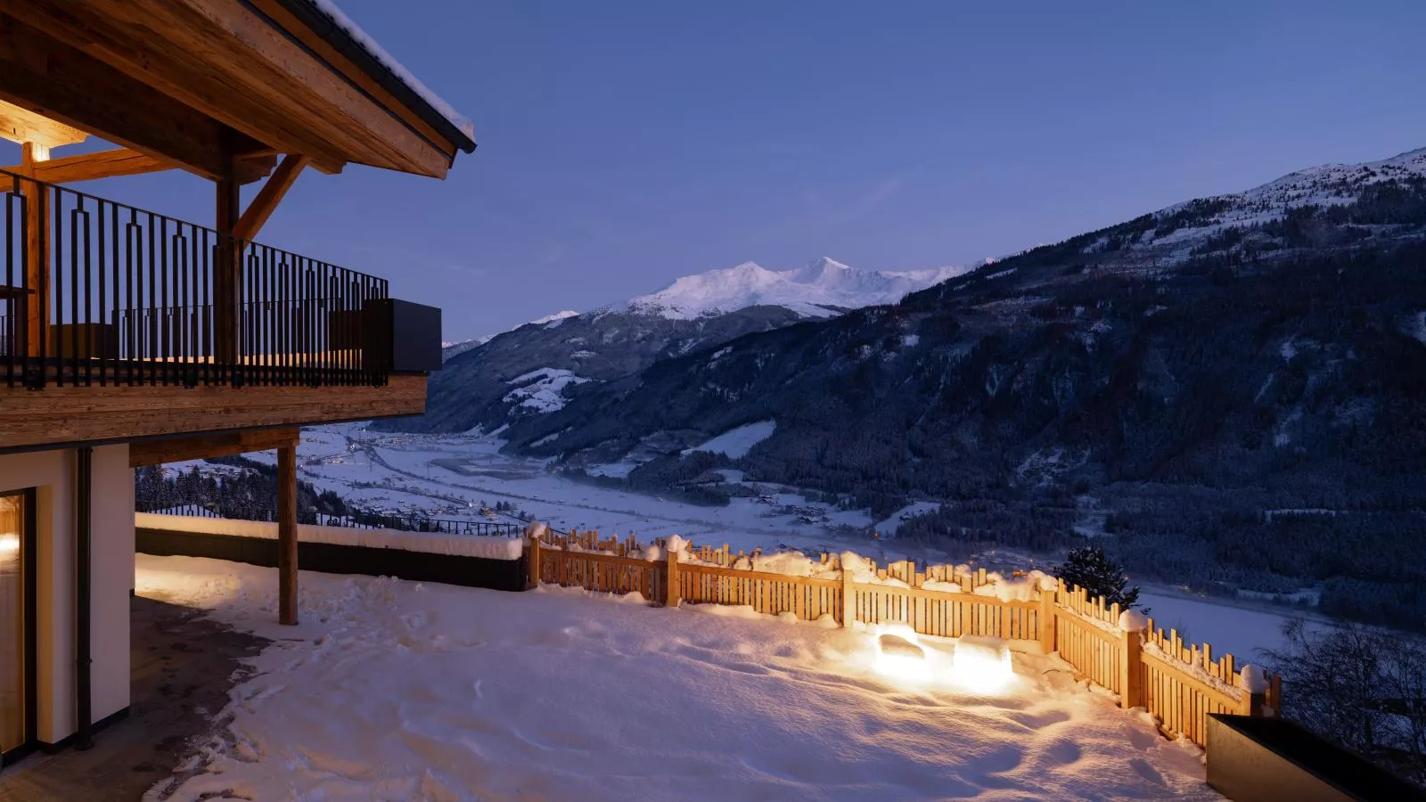 Das Haus am Berg-Tuin winter