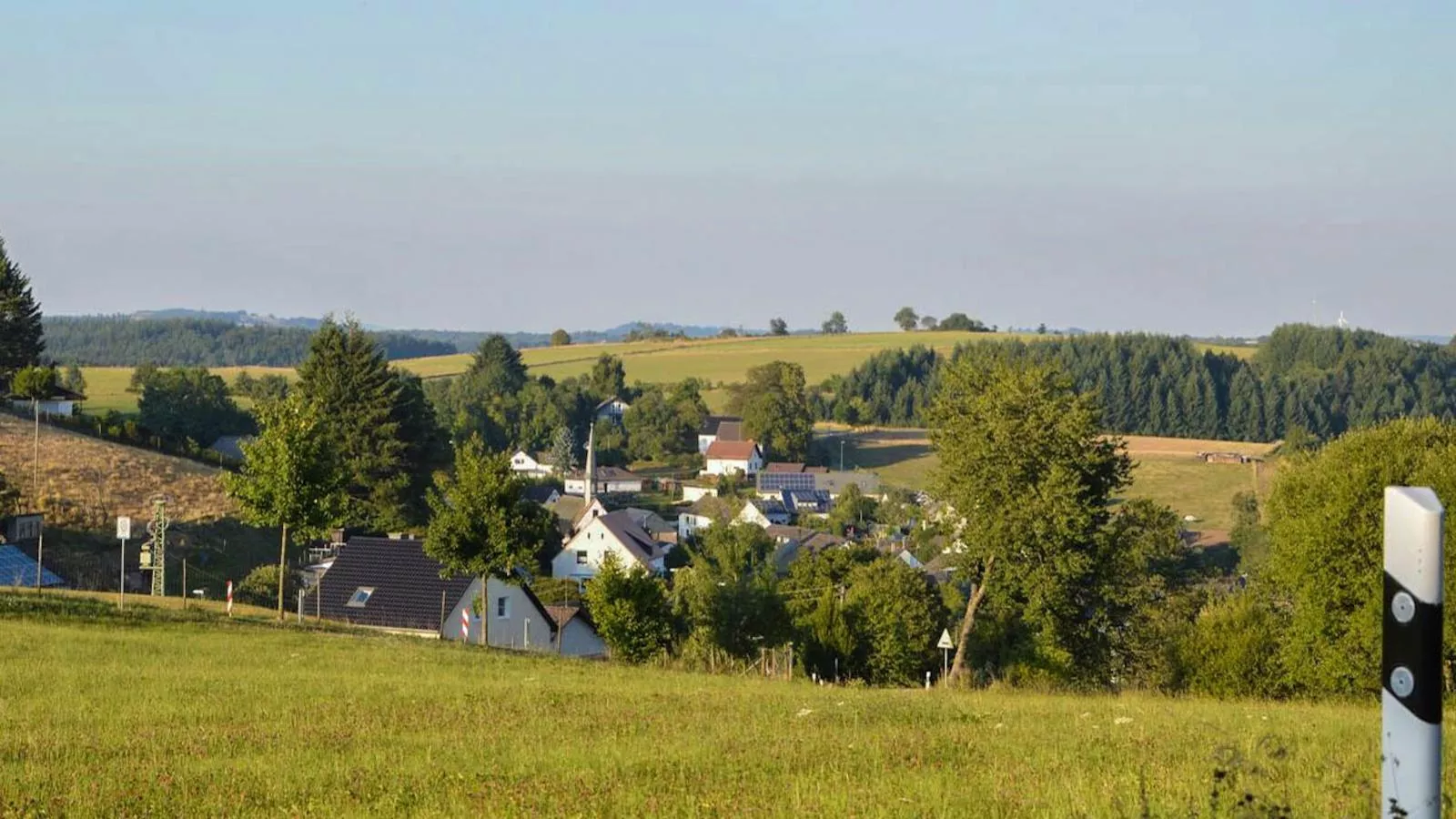 Panoramablick-Gebieden zomer 5km