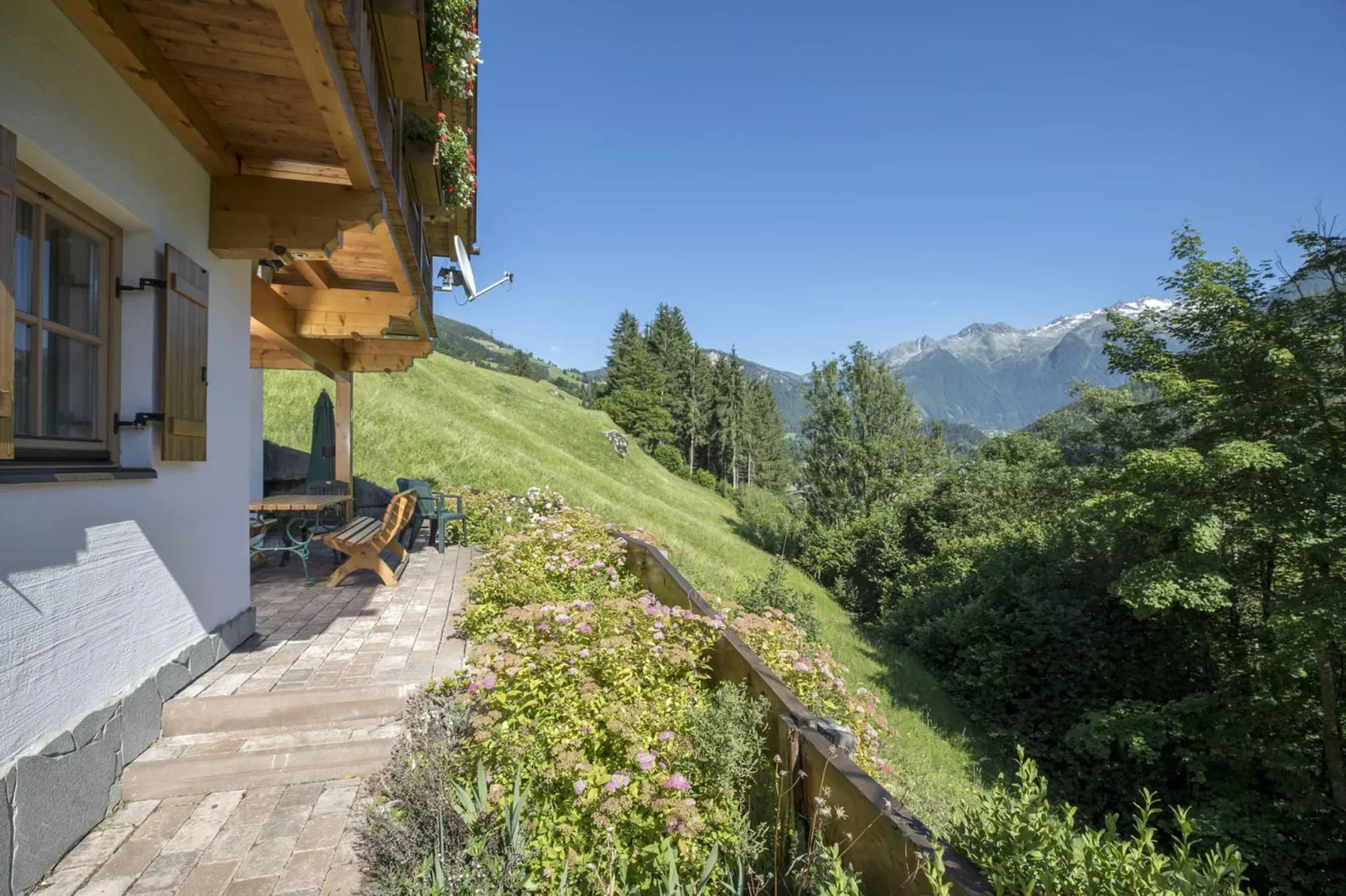 Schöneben  Chalet Zur Mühle-Uitzicht zomer