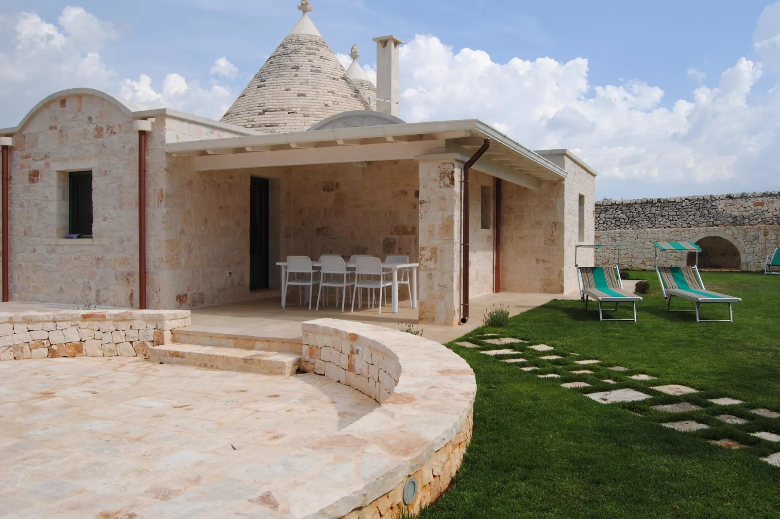 Trullo Amato Cisternino-Terrasbalkon