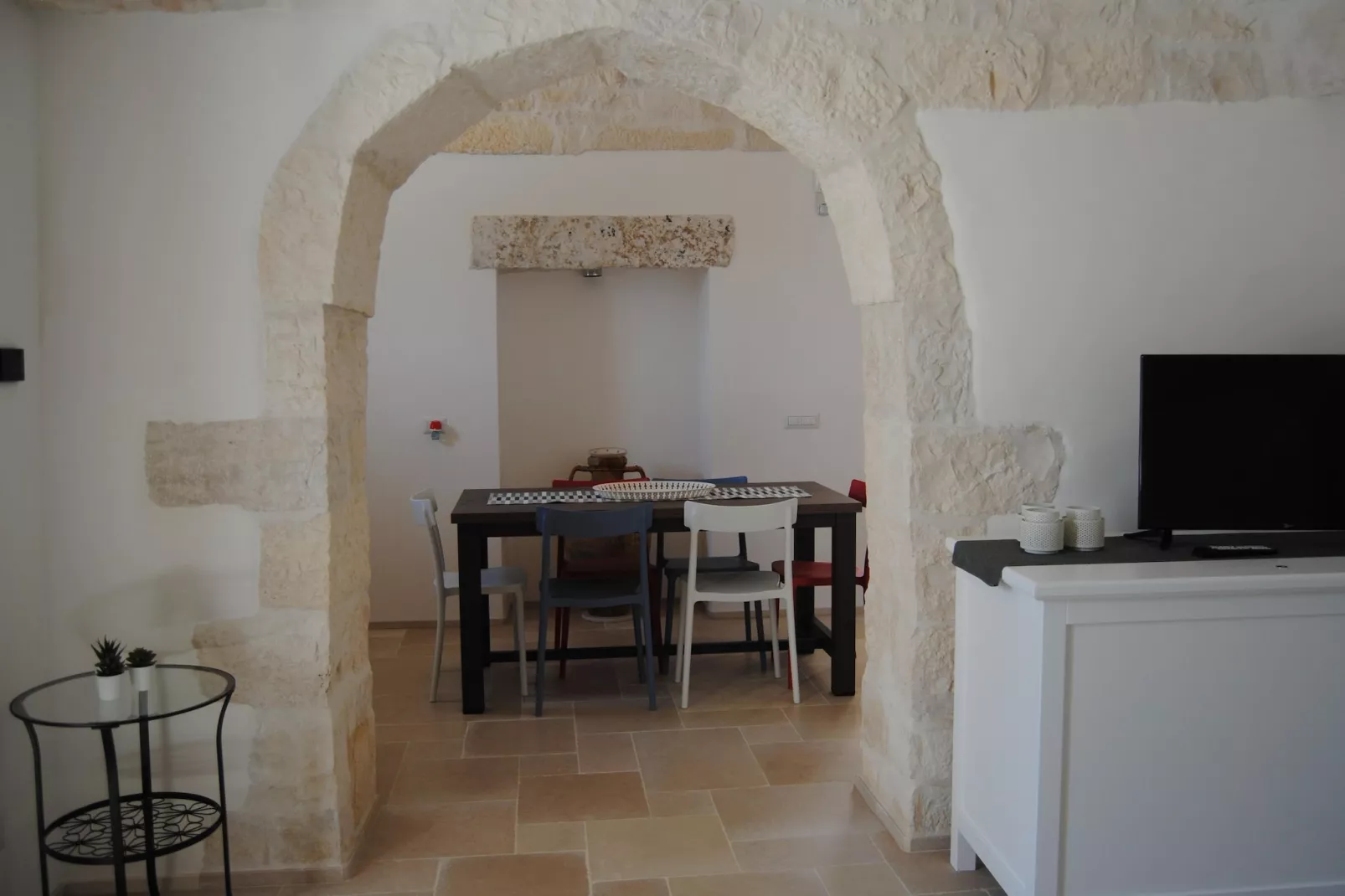 Trullo Rosa Ostuni-Woonkamer