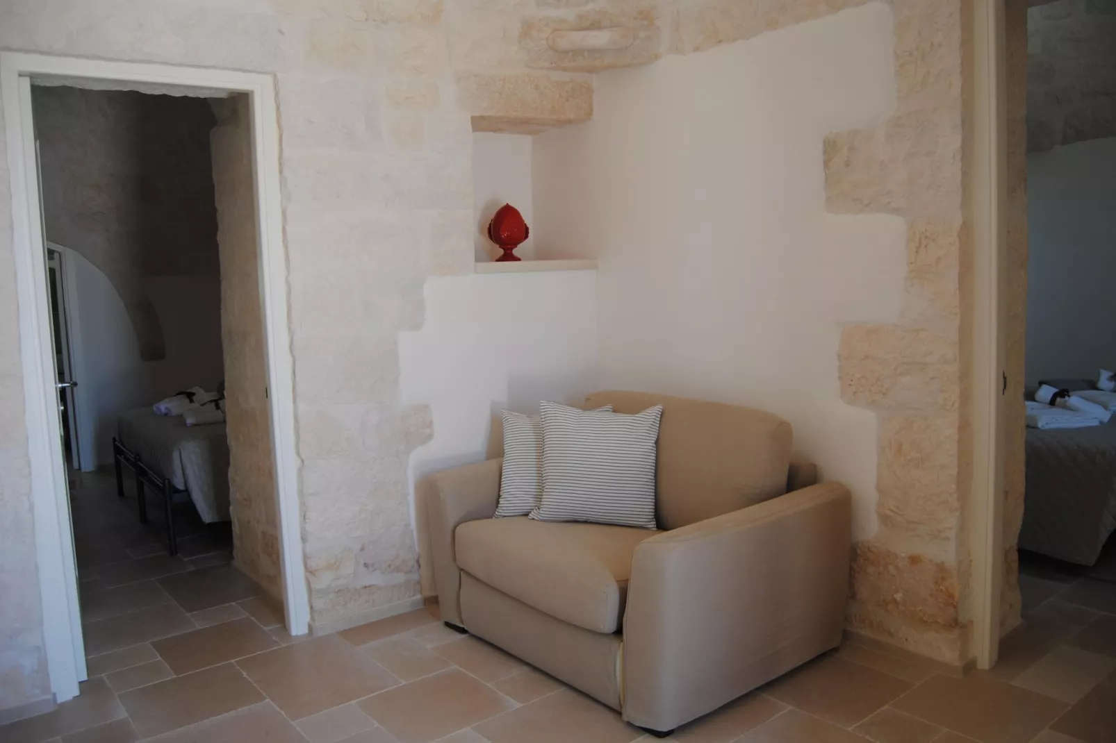 Trullo Rosa Ostuni-Woonkamer