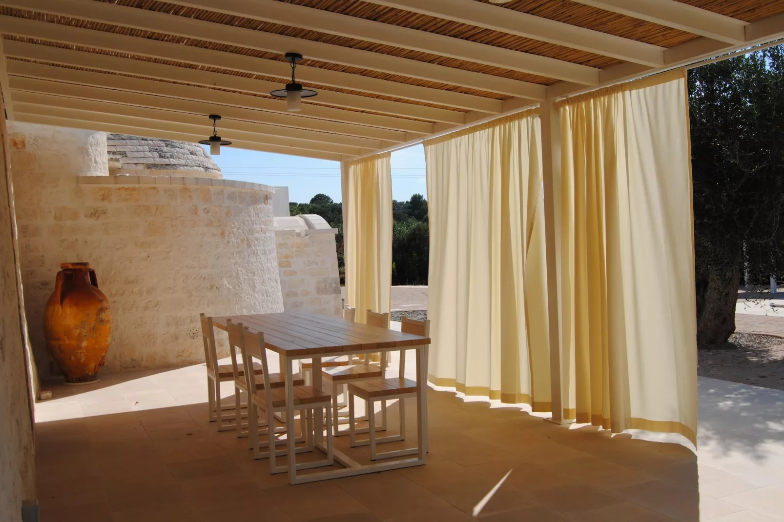 Trullo Rosa Ostuni-Terrasbalkon