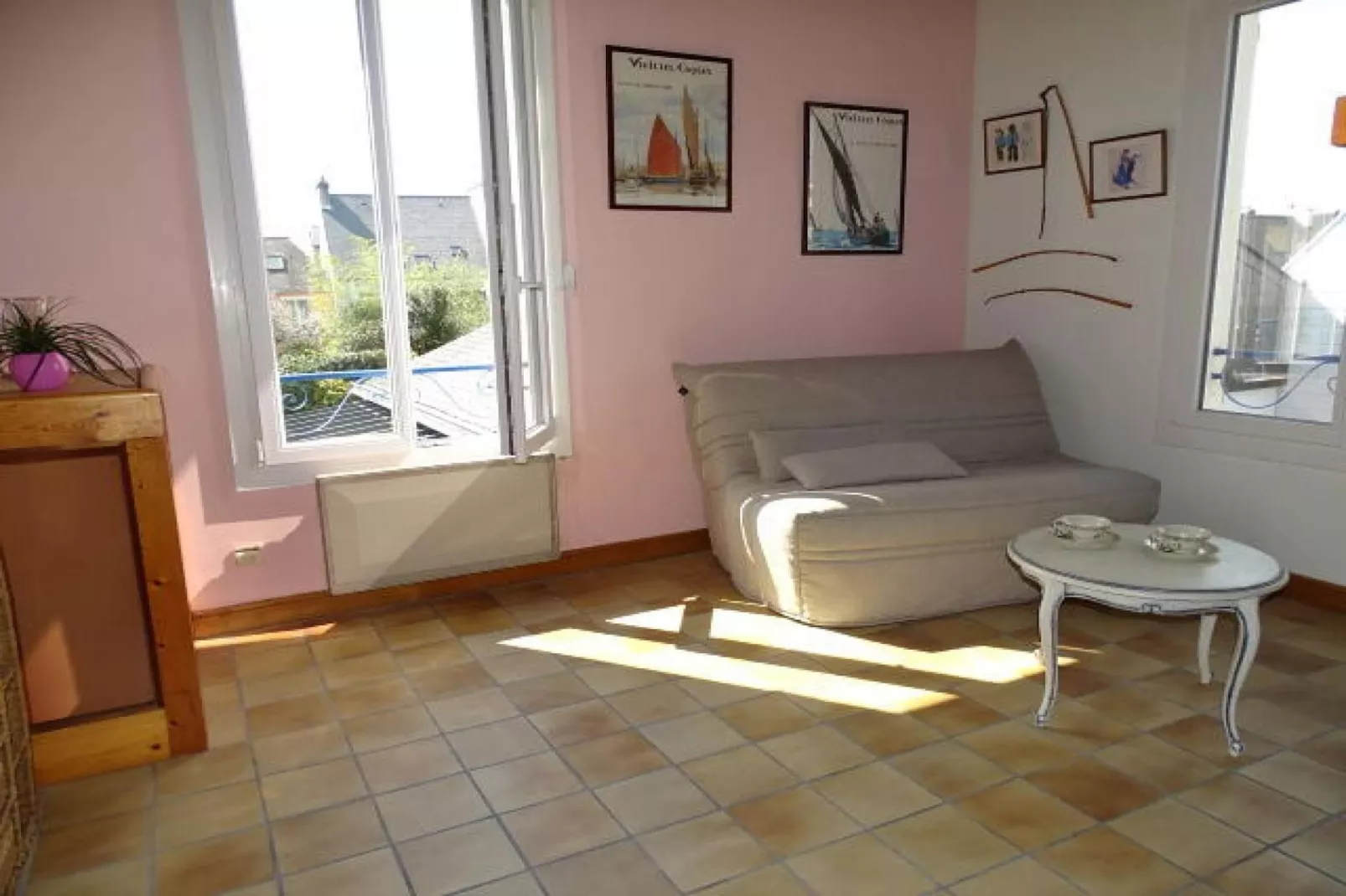 Holiday flat Quimper-Woonkamer