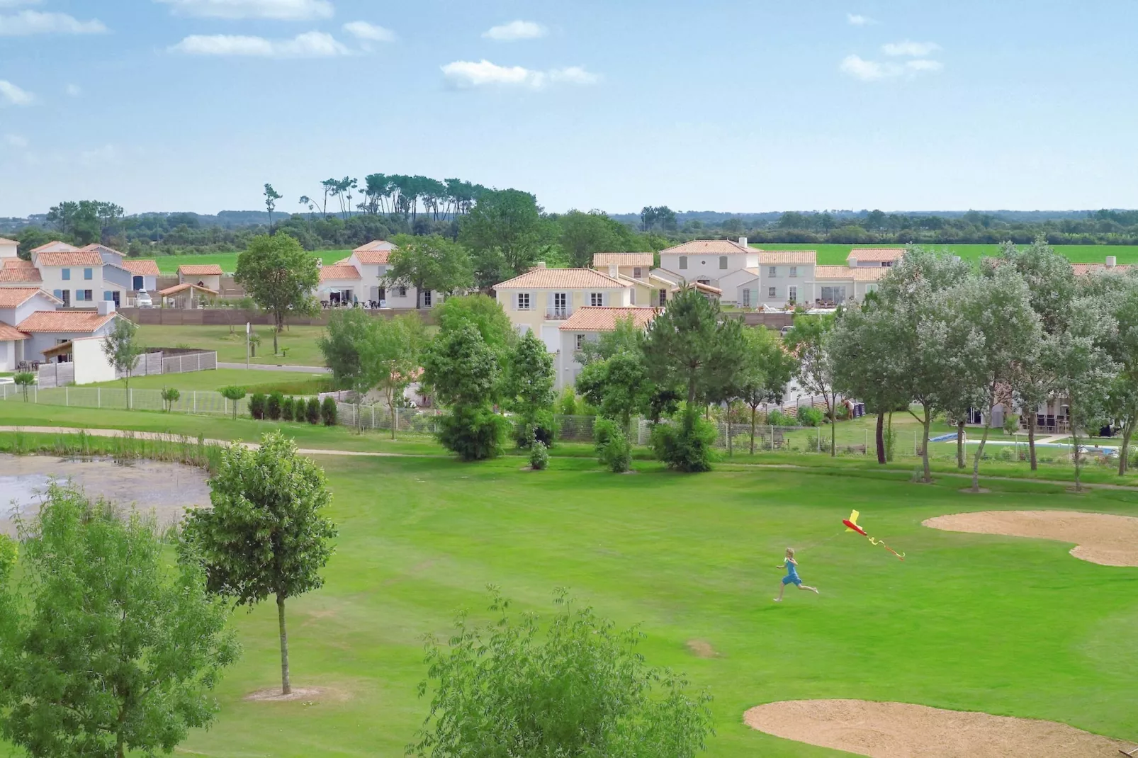 Le Domaine de Fontenelles 2-Gebieden zomer 1km