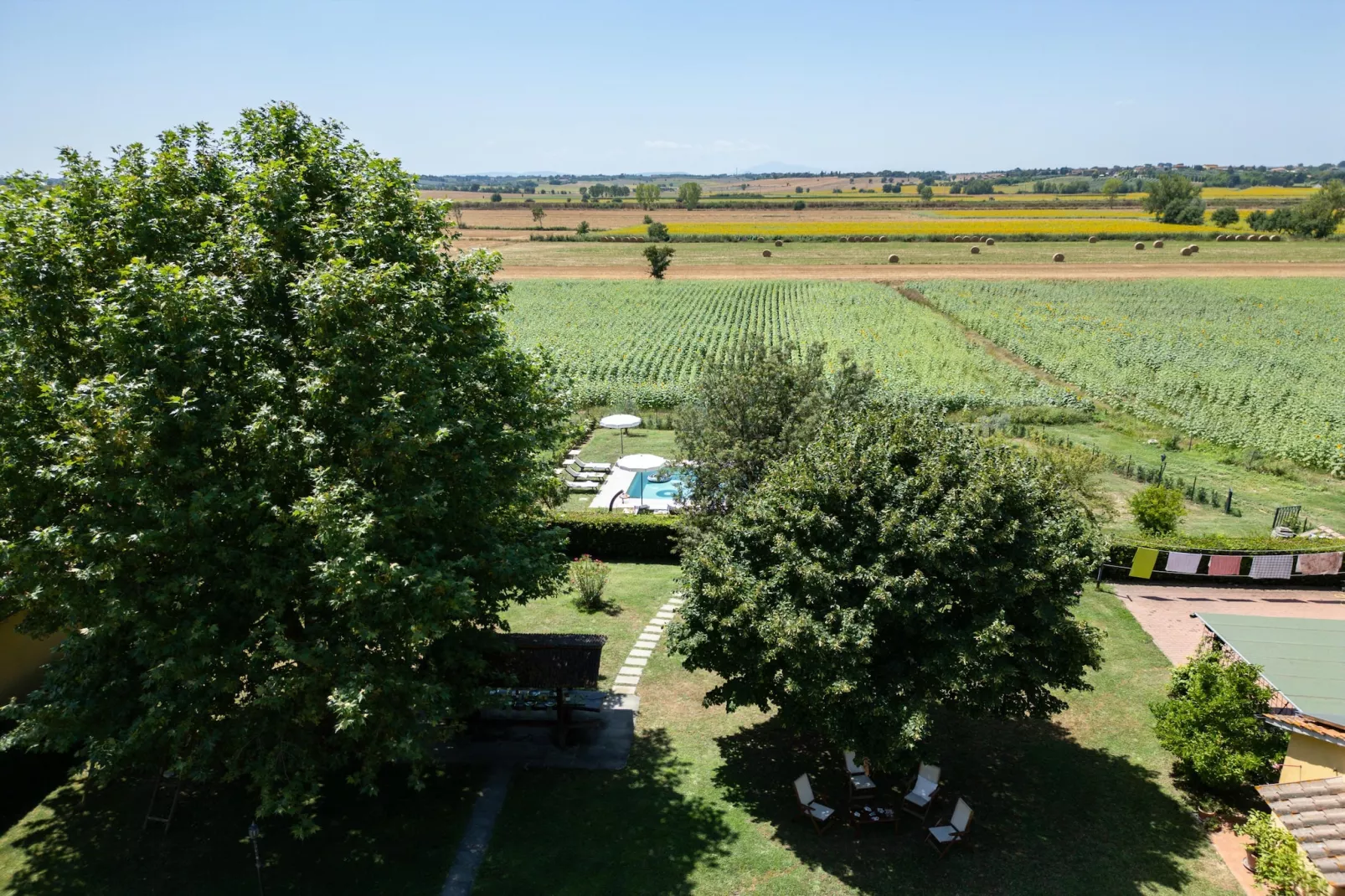 Podere Merlino-Tuinen zomer