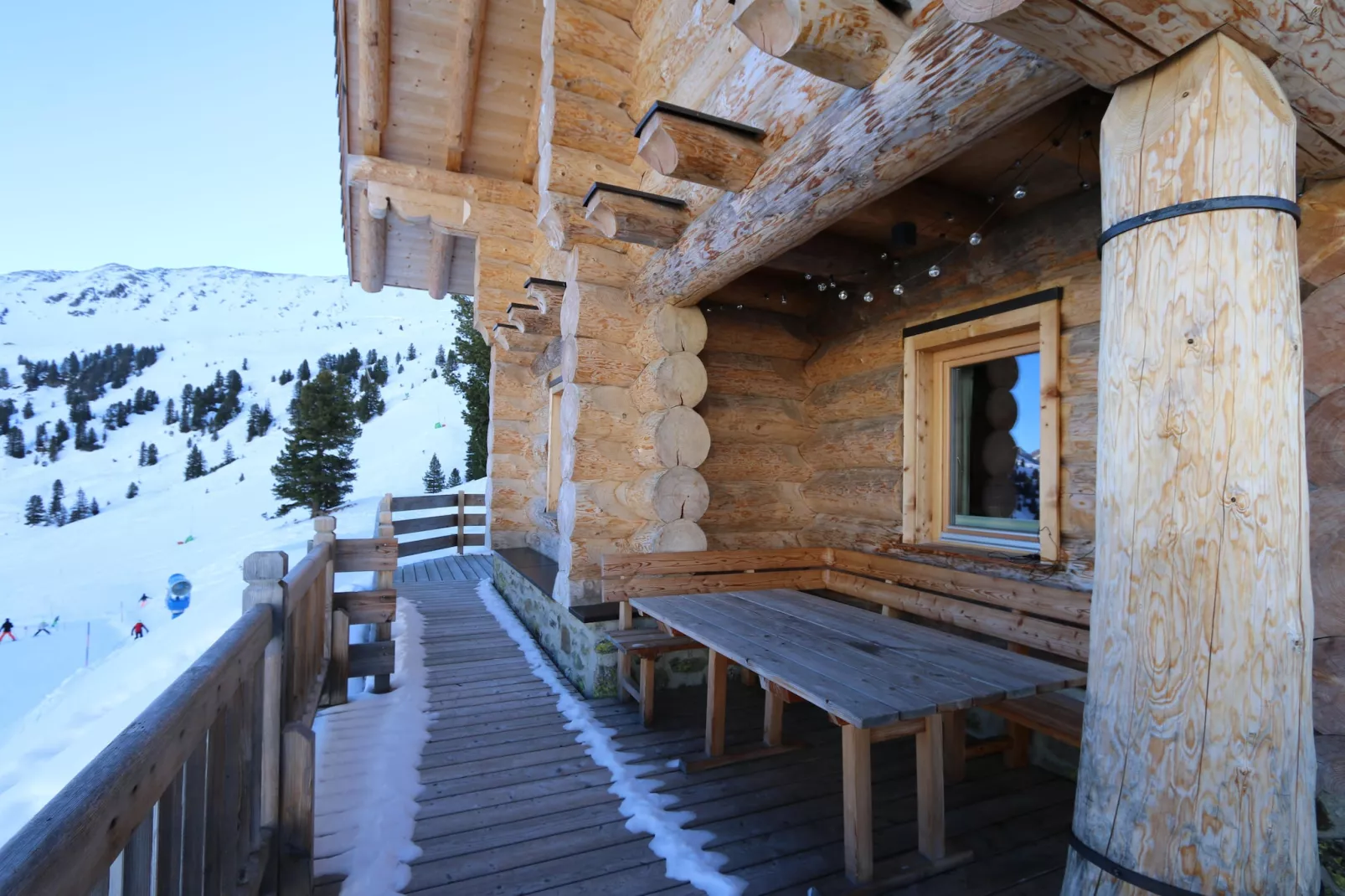 Jagahütte Bramberg-Terrasbalkon