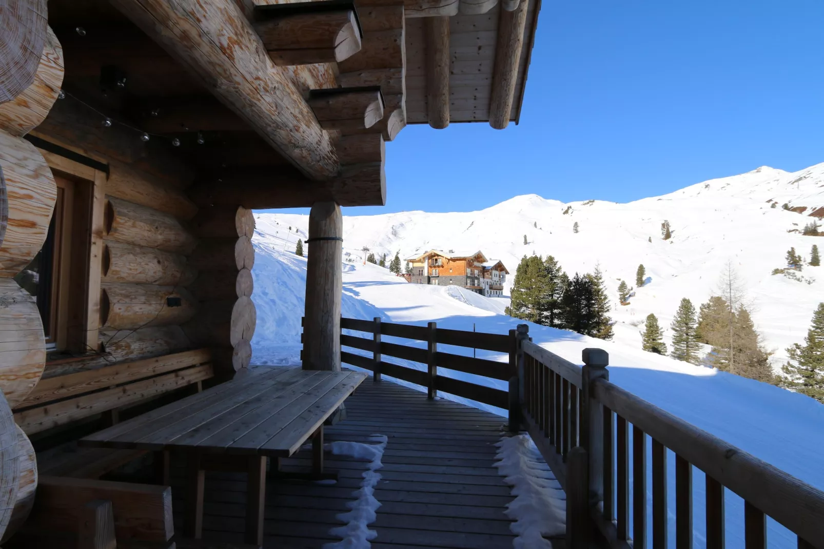 Jagahütte Bramberg-Terrasbalkon