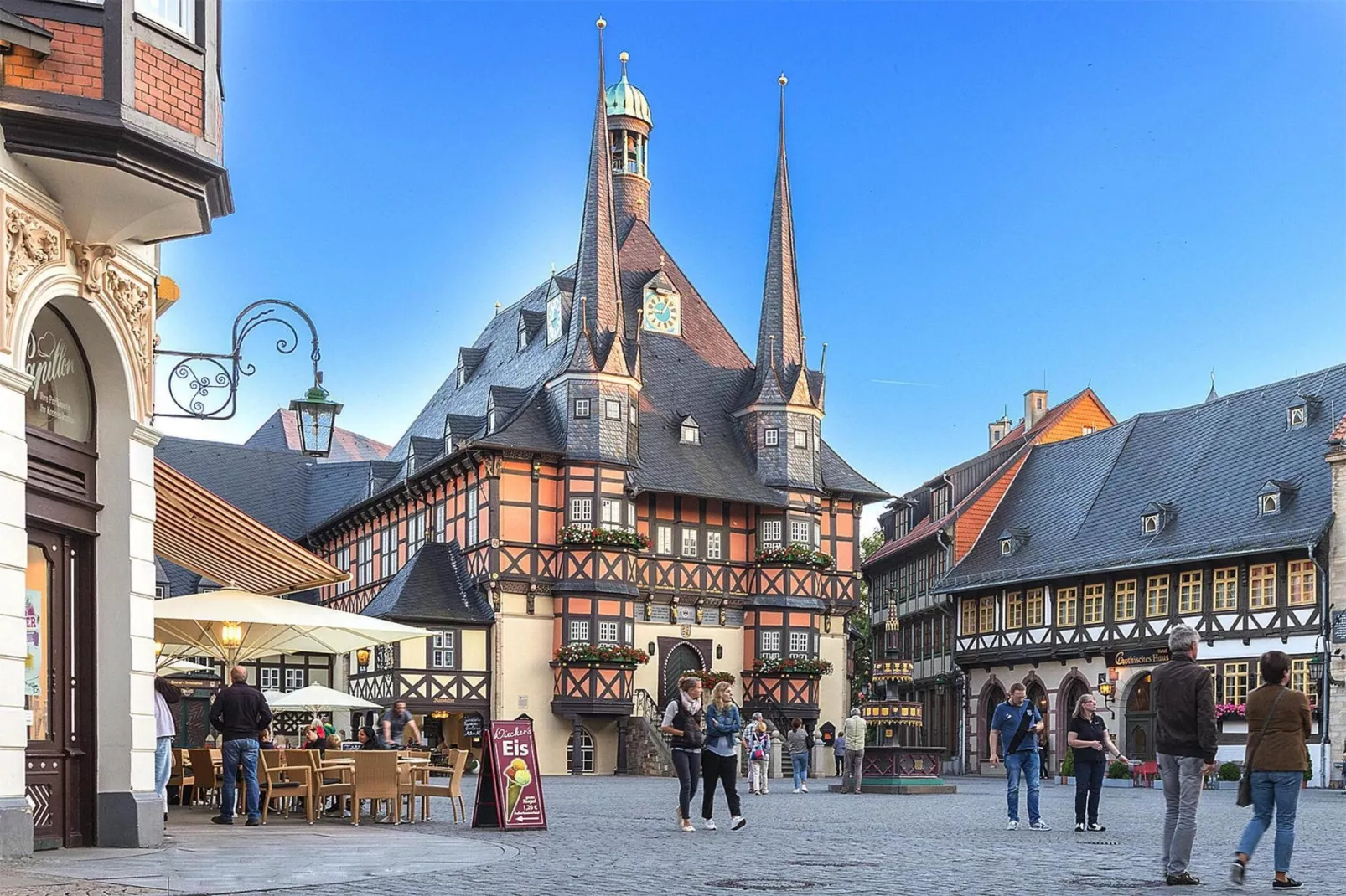 Schlossblick 4 Pers-Gebieden zomer 1km