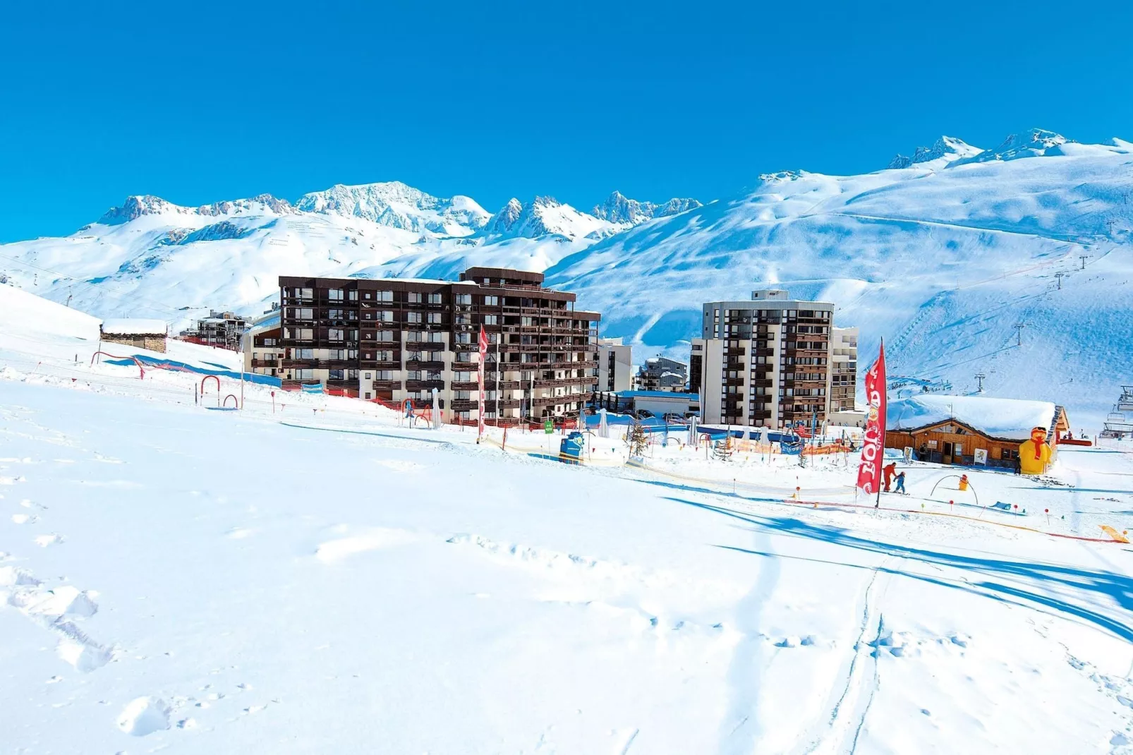 Le Hameau du Borsat 1-Gebied winter 1km