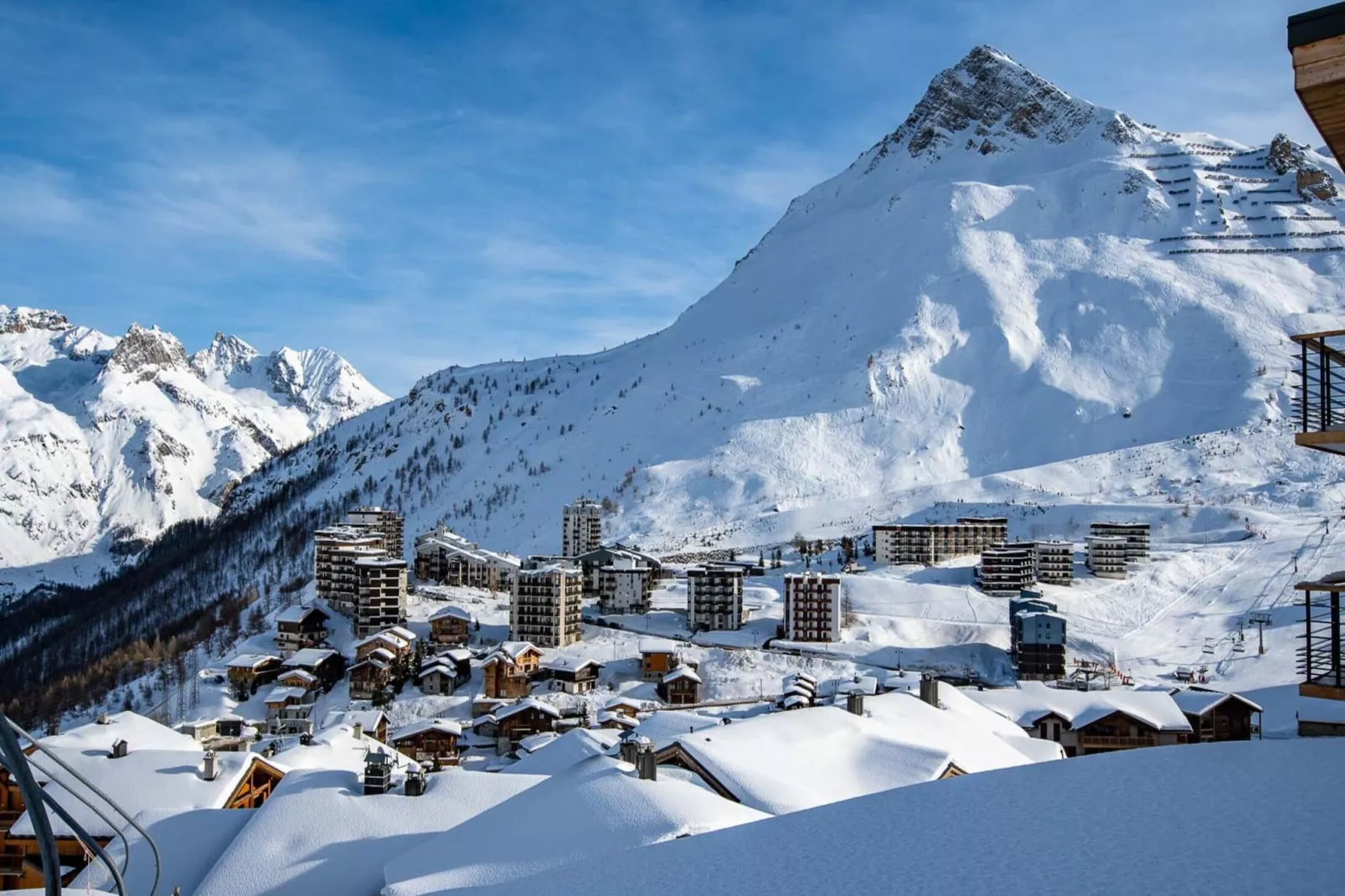 Le Hameau du Borsat 1-Gebied winter 5km