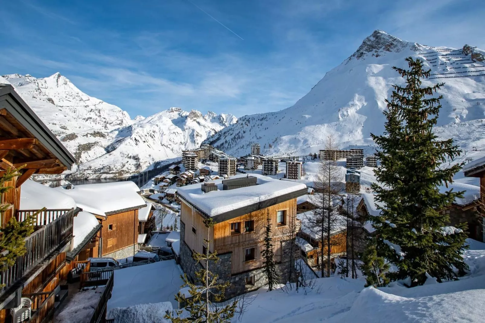 Le Hameau du Borsat 1-Gebied winter 5km