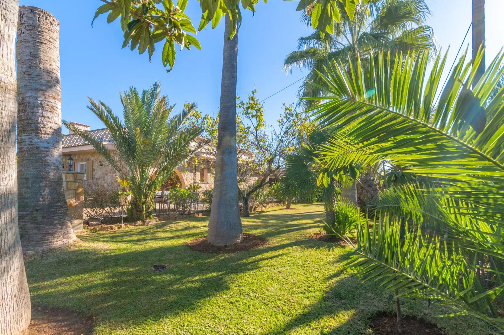 Can Mesquida, Finca 5StarsHome Mallorca-Tuinen zomer