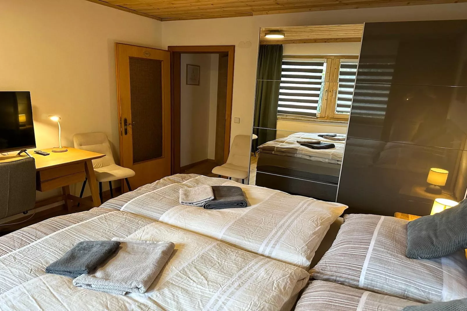 Schönes Apartment in Saalfelden-Pinzgau-Slaapkamer