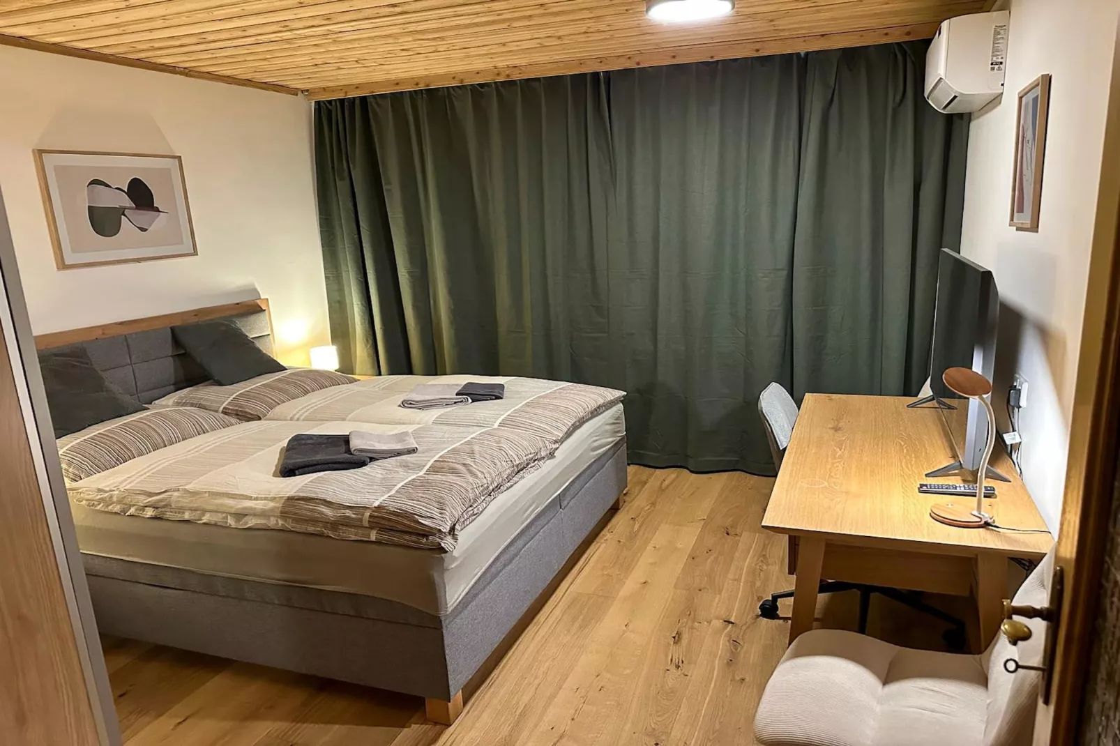 Schönes Apartment in Saalfelden-Pinzgau-Slaapkamer