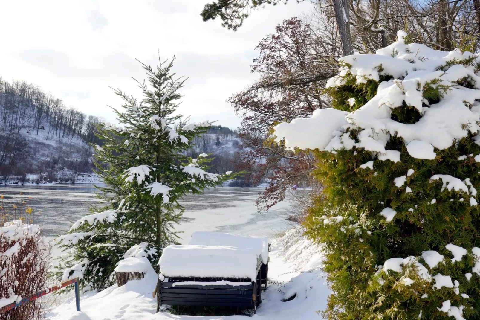 Altes Bootshaus 1-Uitzicht winter