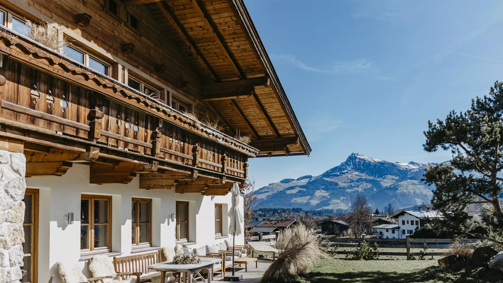 Chalet-Apartment Lavendel am Lift-Buitenkant zomer