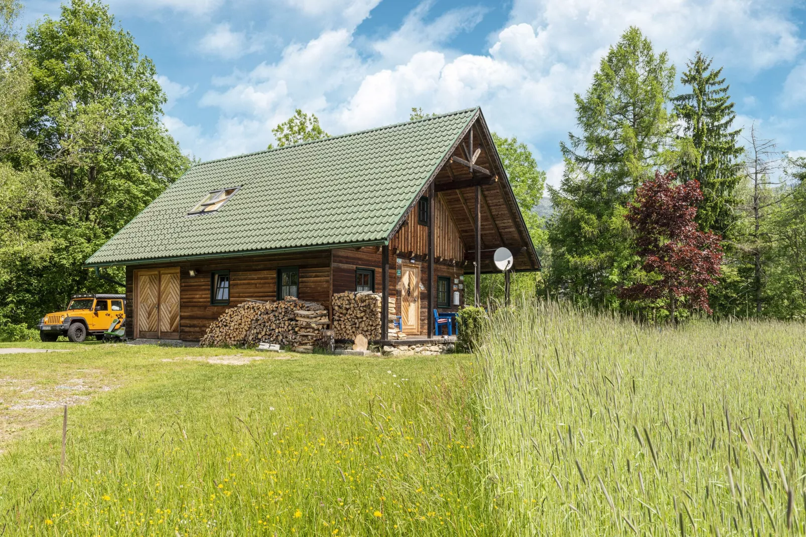 Chalet Fam Rammelmüller-Buitenkant zomer