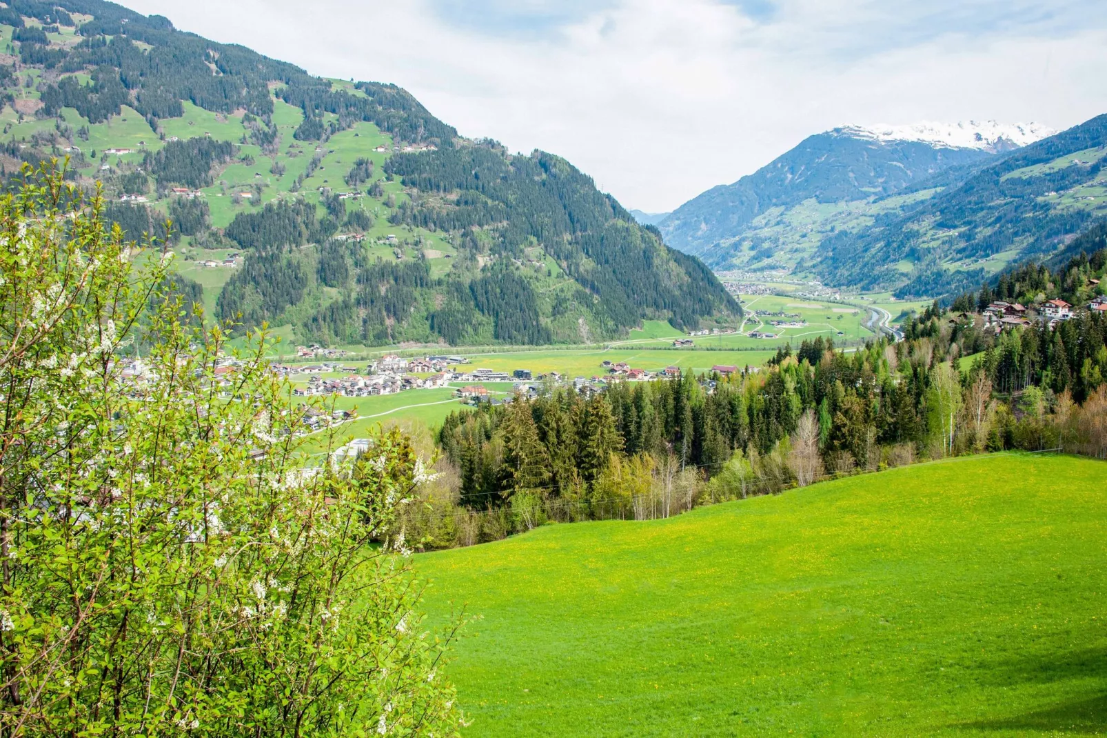 Klammerhof - Zillertalblick klein-Uitzicht zomer