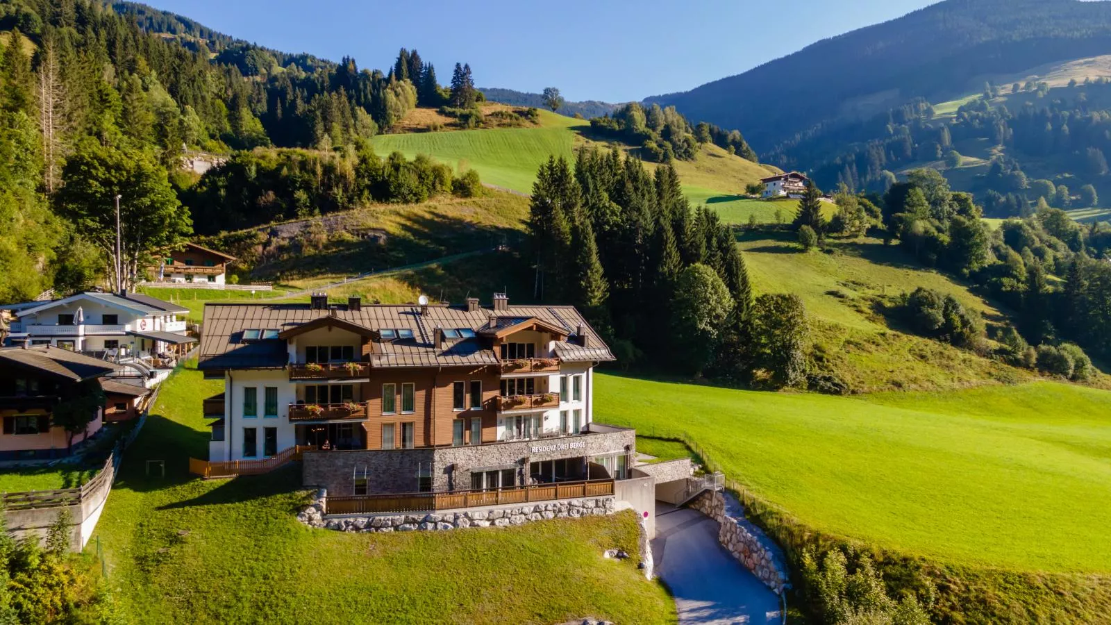 Saalbach Hinterglemm-Buitenkant zomer