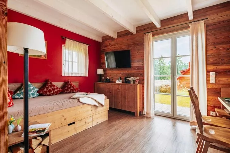 Ferienhaus Typ Premium Lodge 5 Personen-Woonkamer