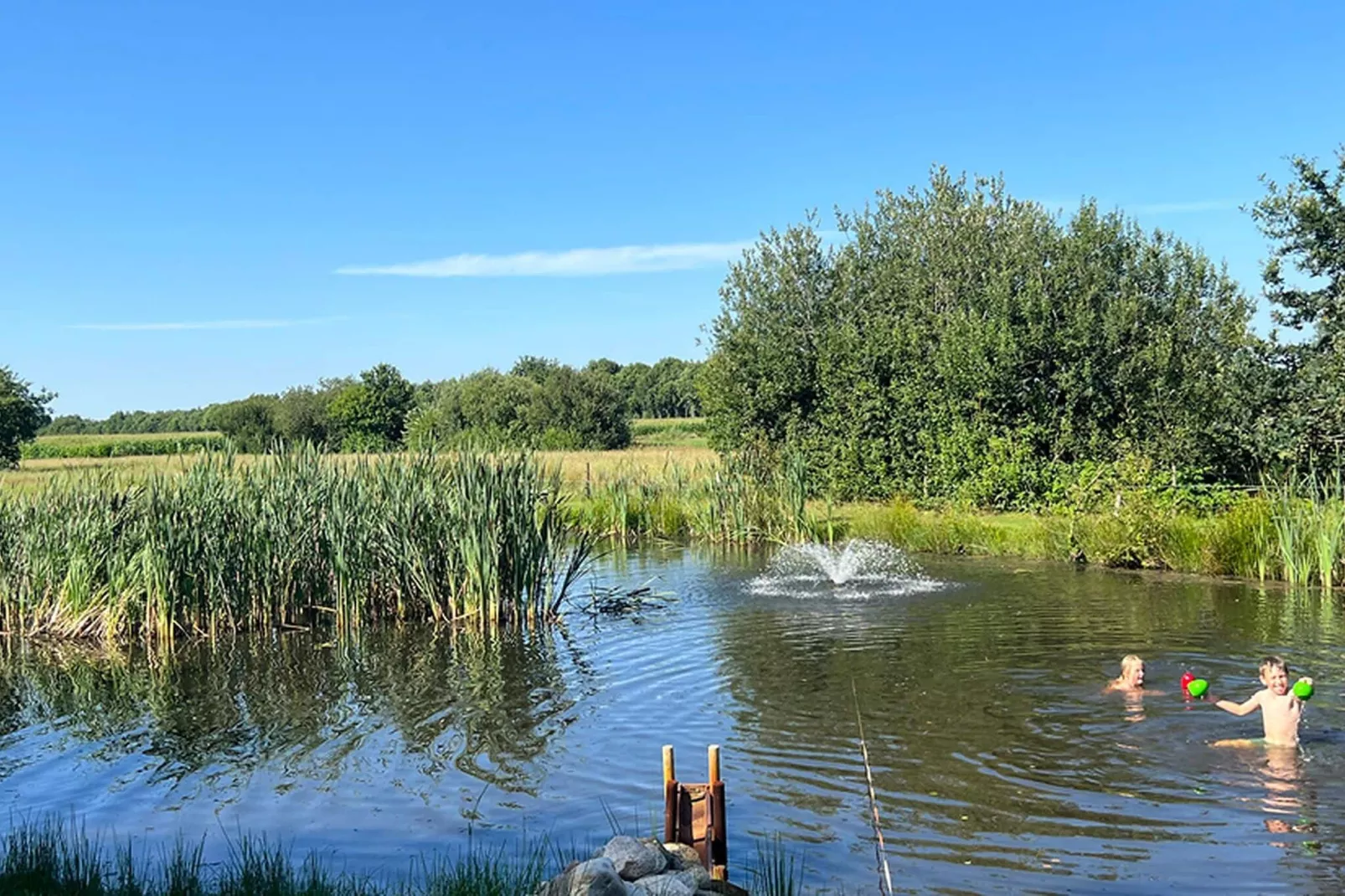 Vakantiewoning Pondspeer-Uitzicht zomer