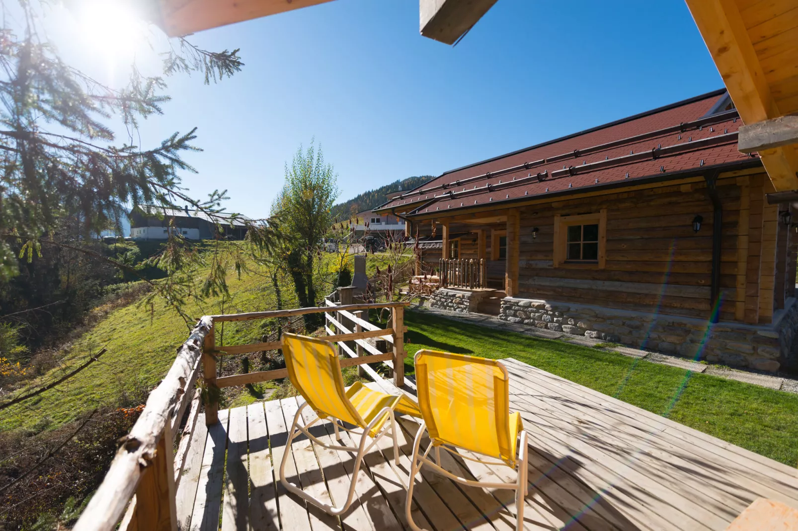 Chalet Steinbock-Tuinen zomer