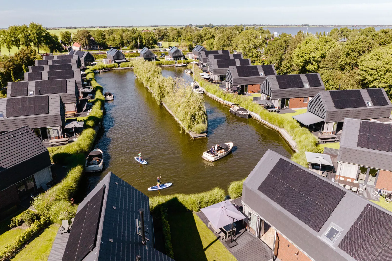 Watervilla Tolve-Gebieden zomer 20km