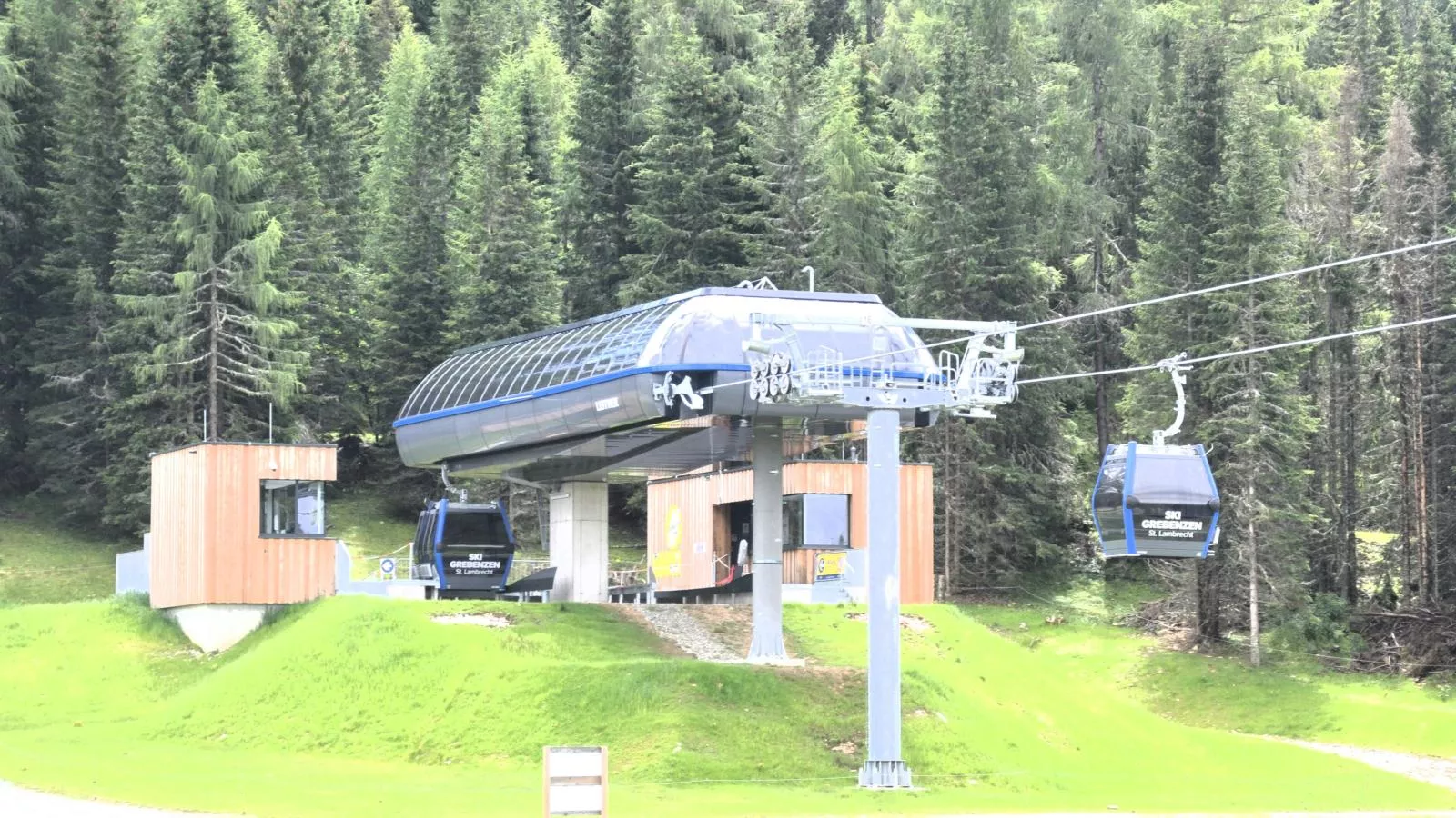 Grebenzen Eiszeit Lodge-Gebieden zomer 1km