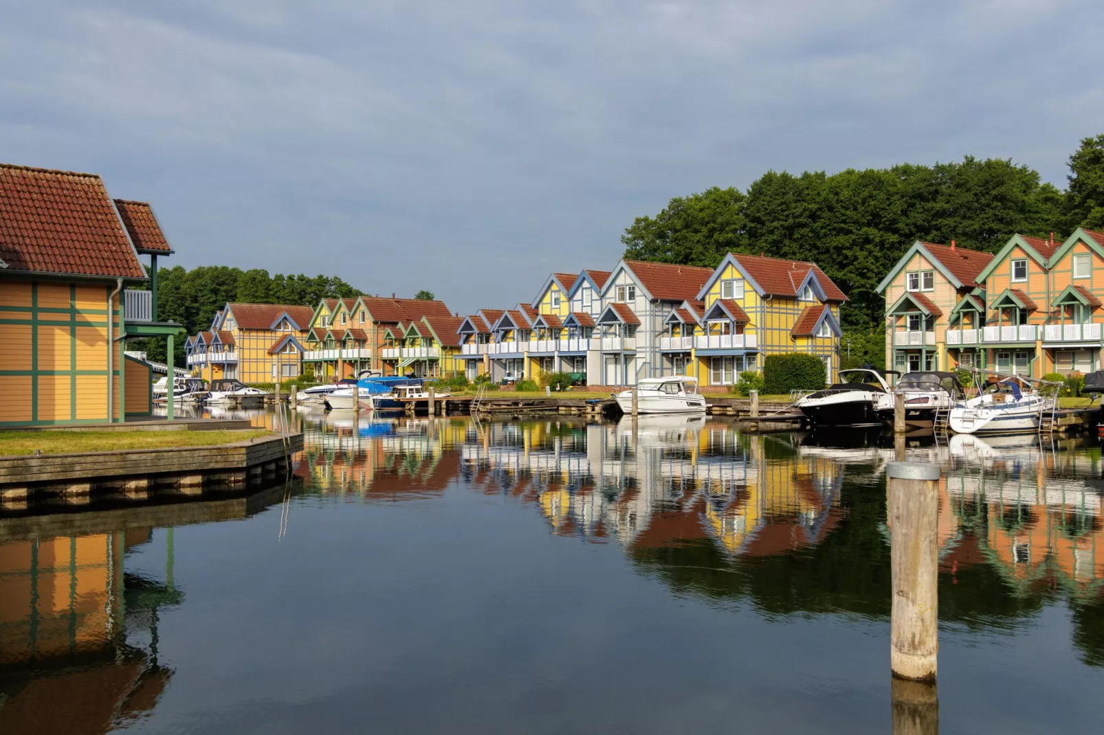 Hafendorf Rheinsberg 1-Gebieden zomer 1km