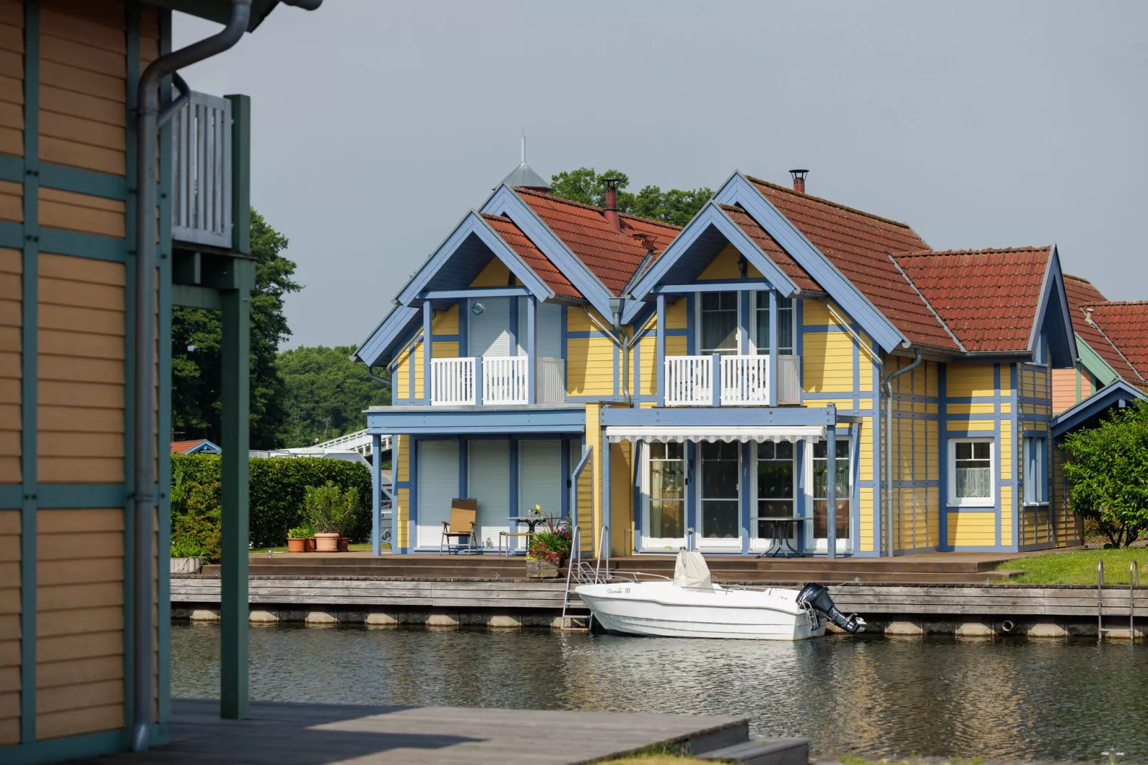 Hafendorf Rheinsberg 2-Gebieden zomer 1km