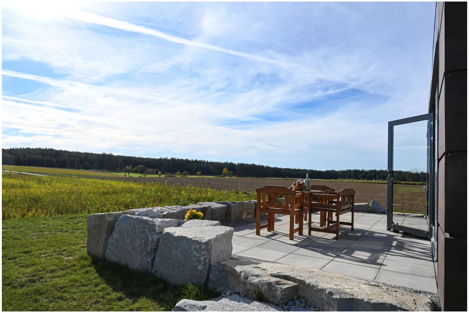 Tiny House Waldviertel-Uitzicht zomer